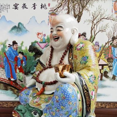 TƯỢNG DI LẶC CƯỠI THIỀN THỪ 3 CHÂN